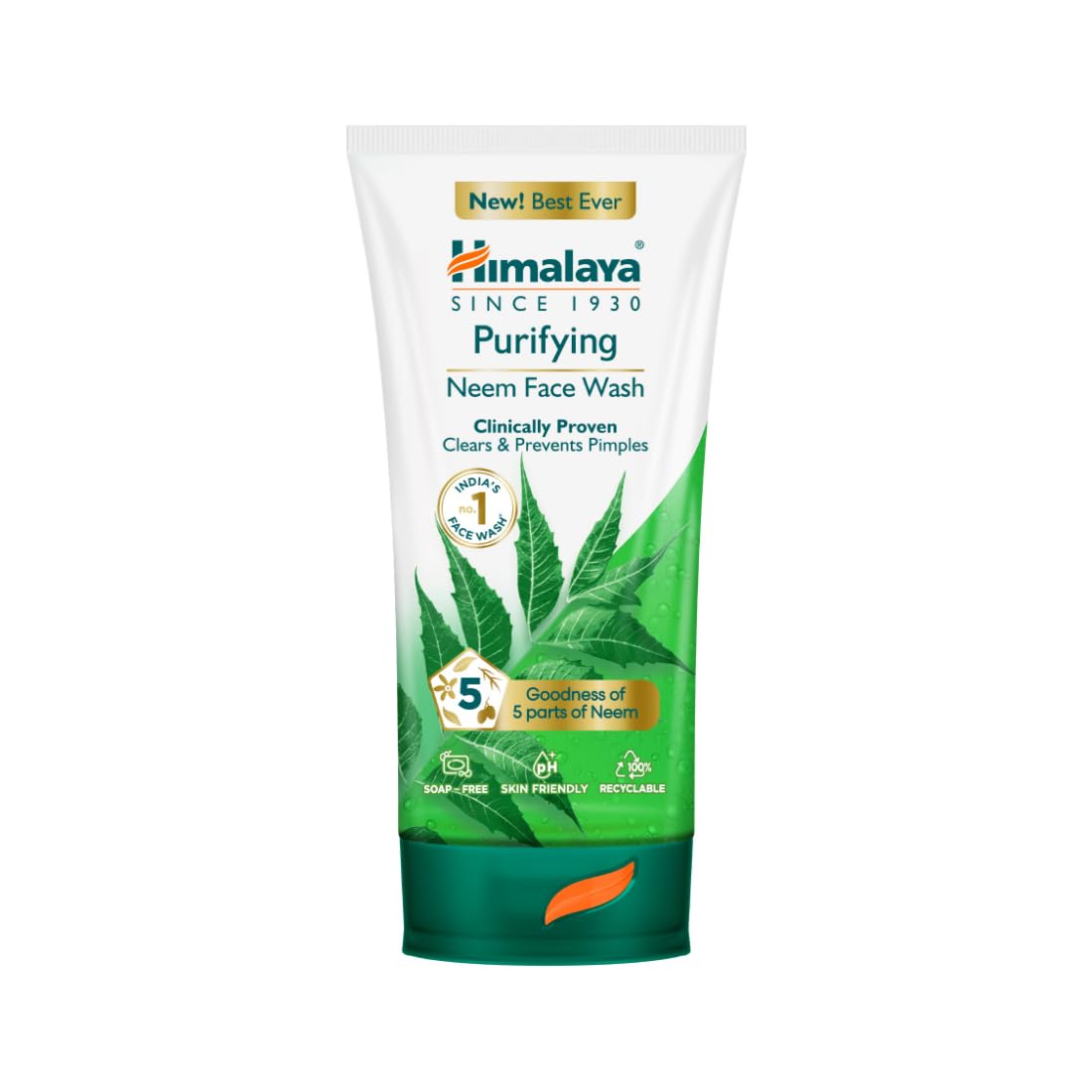 Himalaya Neem Face Wash 150ml – Purifying, Pimple Control, Summer Skin Care