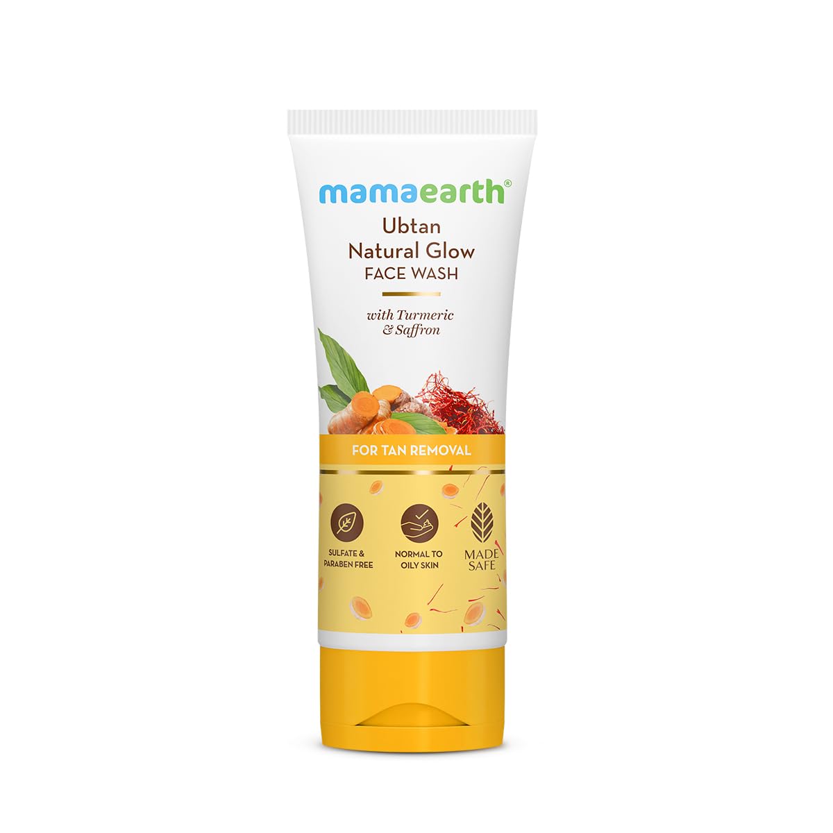 Mamaearth Ubtan Face Wash – Turmeric &amp;amp; Saffron, Oil Control, 200ml