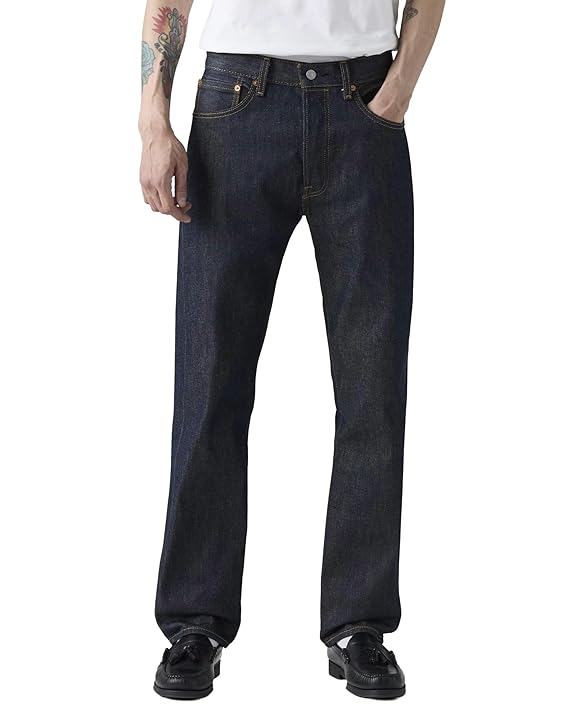 Levi&amp;#039;s 501 Original Fit Men&amp;#039;s Jeans – Indigo Blue, Summer Staple, Sizes 28-38