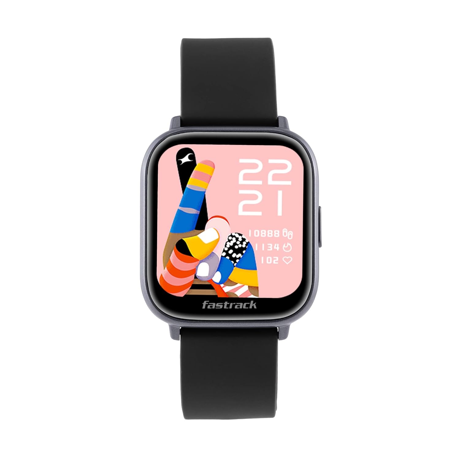 Fastrack Reflex Beat Smartwatch – 1.83 inch, SpO2, 100+ Sports Modes, IP68